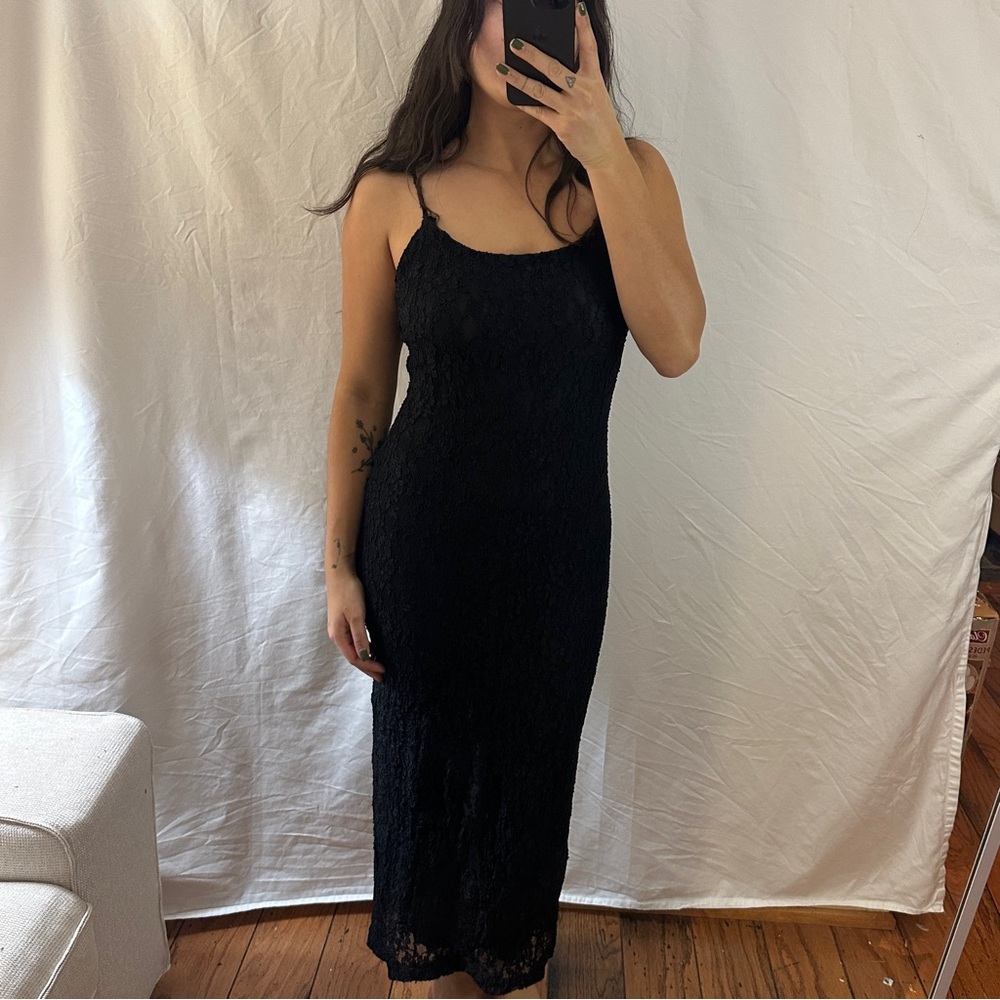 Elegant Black Lace Dress